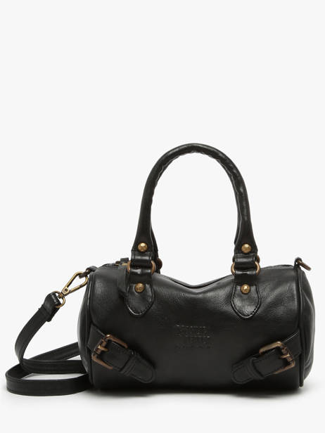 Sac Bandoulière Strappy Cuir Basilic pepper Noir strappy BSTR01