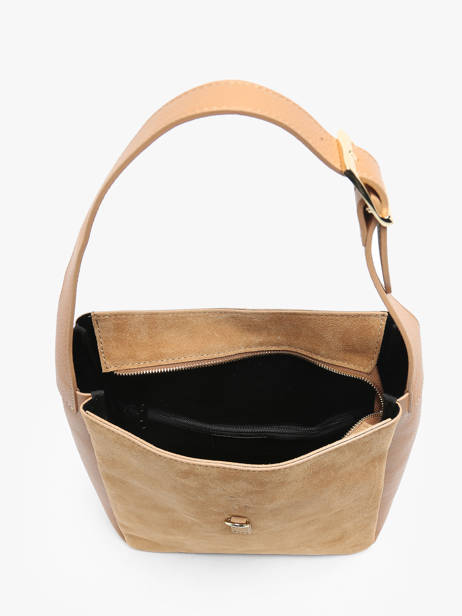 Shoulder Bag Velvet Caviar Leather Milano Brown velvet caviar VC24118 other view 3