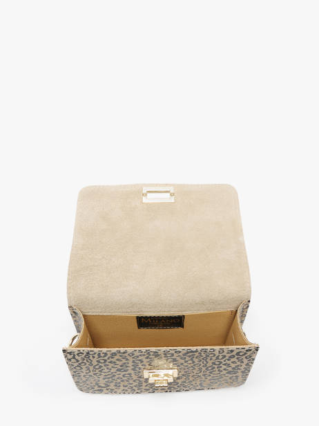 Sac Bandoulière Velvet Leopardo Cuir Milano Beige velvet leopardo VL24115 vue secondaire 3