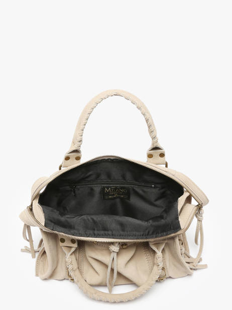 Sac Porté épaule Velvet Cuir Milano Beige velvet VE24094 vue secondaire 3