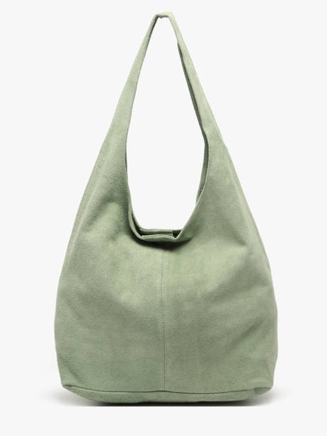 Shoulder Bag Velvet Leather Milano Green velvet VE24062B