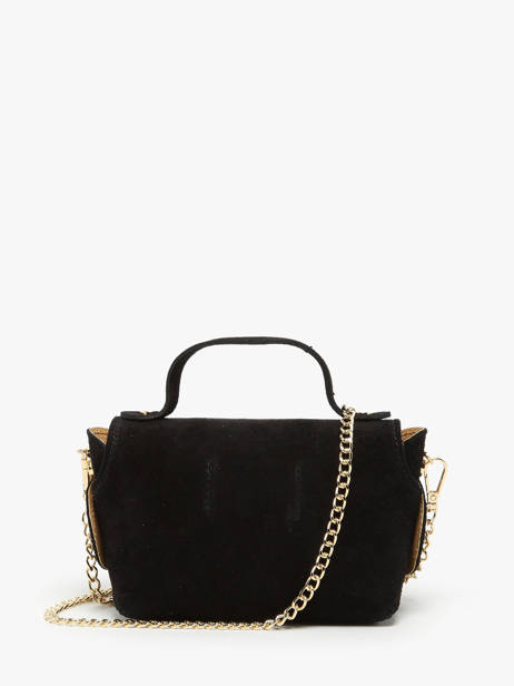 Sac Bandoulière Velvet Leather Milano Black velvet VE24117 other view 4