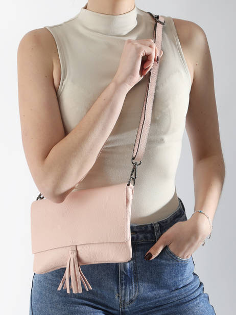 Sac Bandoulière Caviar Cuir Milano Rose caviar CA22112 vue secondaire 1