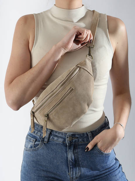 Belt Bag Milano Beige velvet VE24119 other view 1