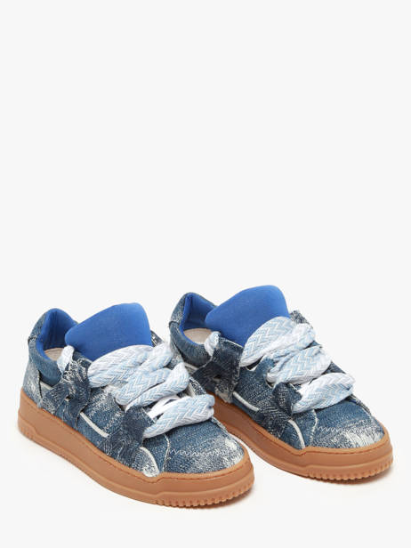 Sneakers Inna En Cuir Semerdjian Bleu women INNAB337 vue secondaire 2