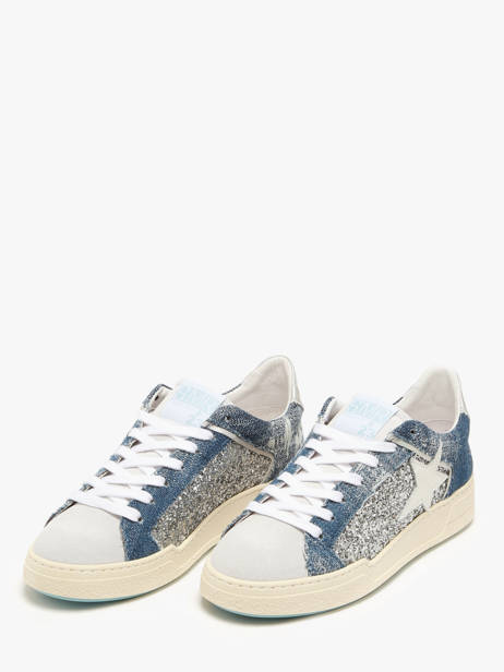 Sneakers En Cuir Semerdjian Bleu women DUCKB723 vue secondaire 2