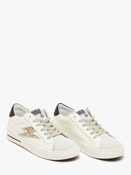 Sneakers In Leather Semerdjian White women MAYAB672 other view 2