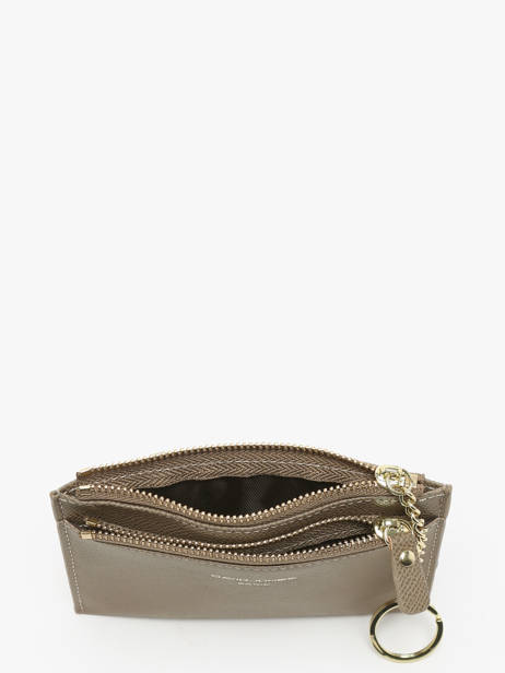 Coin Purse With Card Holder David jones Brown saffiano DJ0089 other view 1