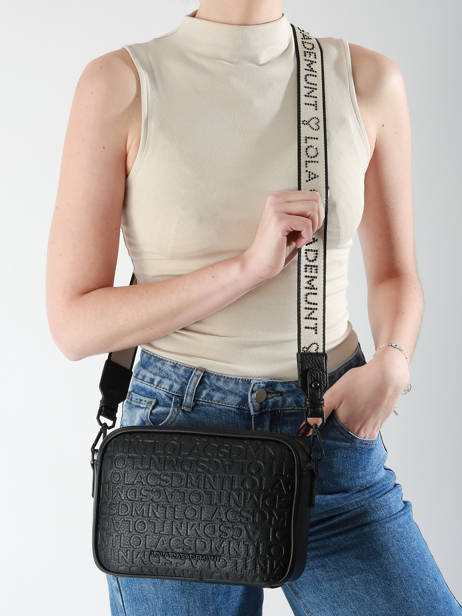 Shoulder Bag Logo Lola casademunt Black logo 65 other view 1
