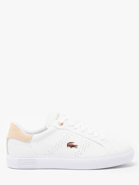 Sneakers Powercourt 2.0 En Cuir Lacoste Multicolore women 8SFA0003