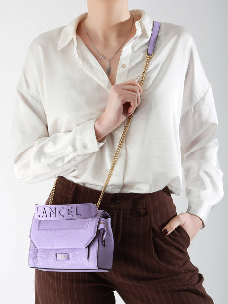 Top Handle S Ninon Leather Lancel Violet ninon A09221 other view 1