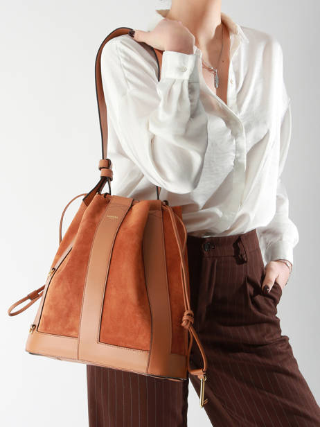 Shoulder Bag Elles Leather Lancel Brown elles A13360 other view 1