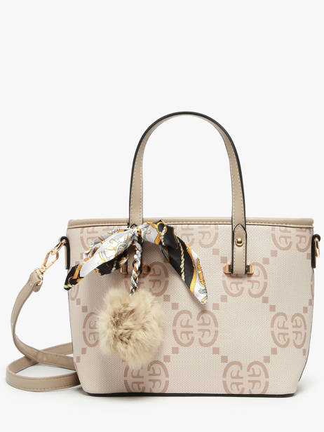 Sac Porté Main Signed Miniprix Beige signed 3