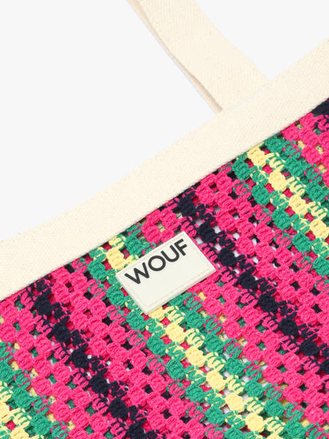 Cabas Crochet Wouf Multicolore crochet XLTO2511 vue secondaire 2