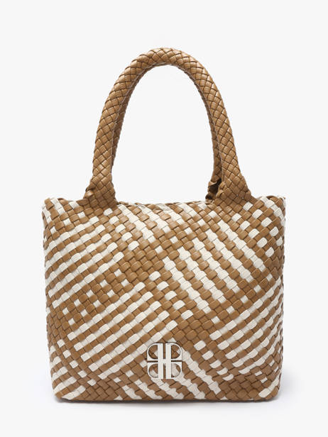 Braided Tessa Shoulder Bag Laurent david Beige ld bags 957