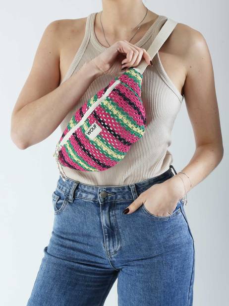 Belt Bag Wouf Multicolor crochet WTO25011 other view 1