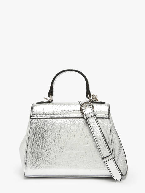 Crossbody Bag Ginkgo Leather Nathan baume Silver ginkgo 4R other view 4