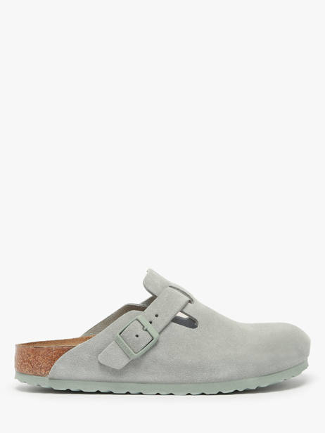 Mules En Cuir Birkenstock Bleu women 1029214