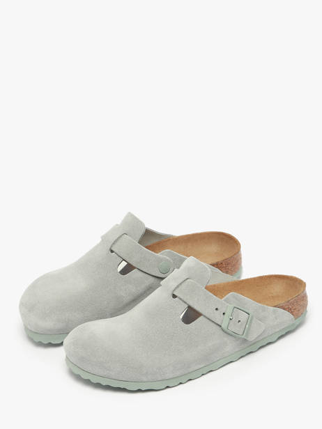 Mules Boston En Cuir Birkenstock Bleu accessoires 1029214 vue secondaire 1