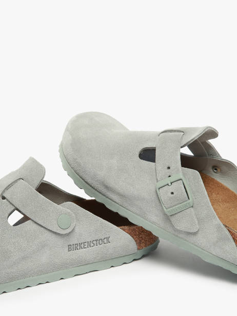 Mules Boston En Cuir Birkenstock Bleu accessoires 1029214 vue secondaire 2