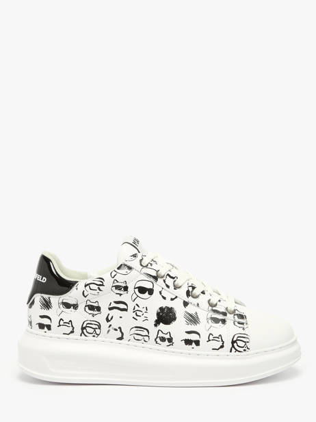 Sneakers Kapri Twin Nft En Cuir Karl lagerfeld Blanc women KL62512T