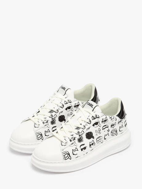 Sneakers Kapri Twin Nft En Cuir Karl lagerfeld Blanc women KL62512T vue secondaire 1