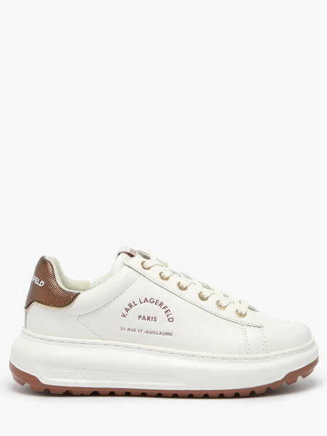 Sneakers Kapri Lug Maison En Cuir Karl lagerfeld Blanc women KL67538M