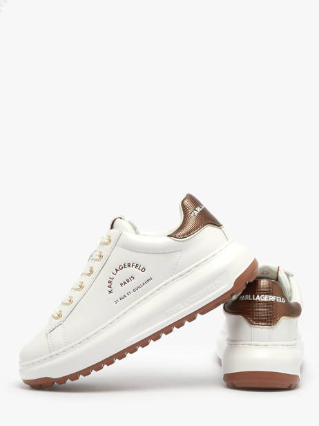 Sneakers Kapri Lug Maison En Cuir Karl lagerfeld Blanc women KL67538M vue secondaire 2