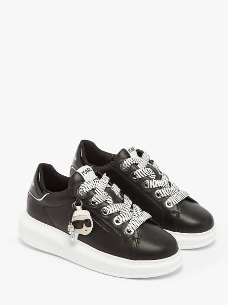 Sneakers Kapri Nft Twin En Cuir Karl lagerfeld Noir women KL62576T vue secondaire 1