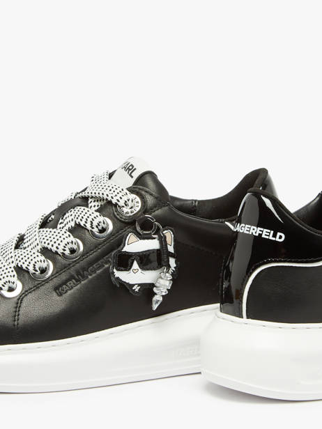 Sneakers Kapri Nft Twin En Cuir Karl lagerfeld Noir women KL62576T vue secondaire 2