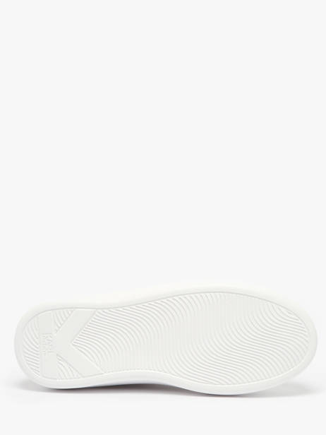 Sneakers Kapri Signiature Embossed En Cuir Karl lagerfeld Blanc women KL62511A vue secondaire 4