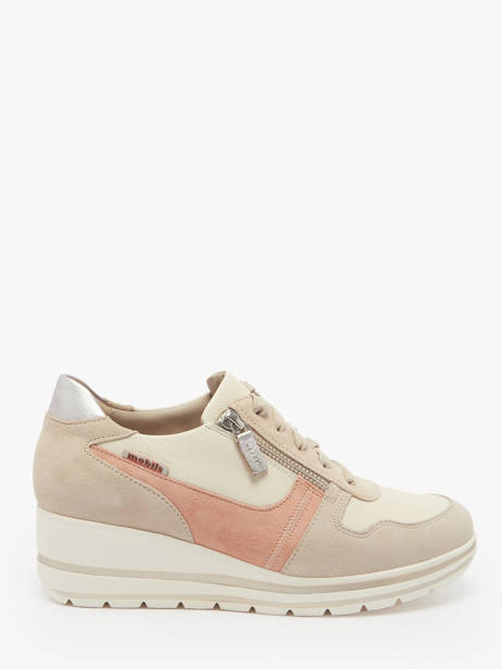 Sneakers Abby En Cuir Mephisto Or women P5146578