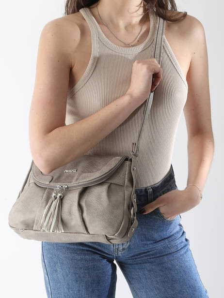 Sac Bandoulière Basic Miniprix Beige basic P116 vue secondaire 1