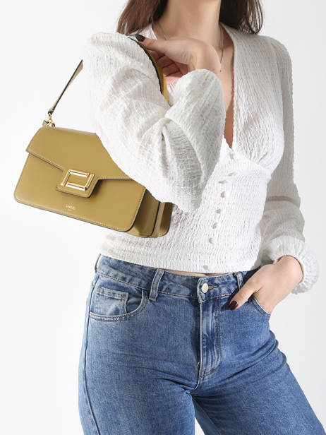 Shoulder Bag Angele Leather Lancel Green angele A13149 other view 1