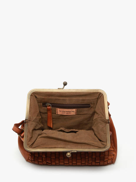 Sac Bandoulière Heritage Cuir Biba Marron heritage KA21 vue secondaire 3