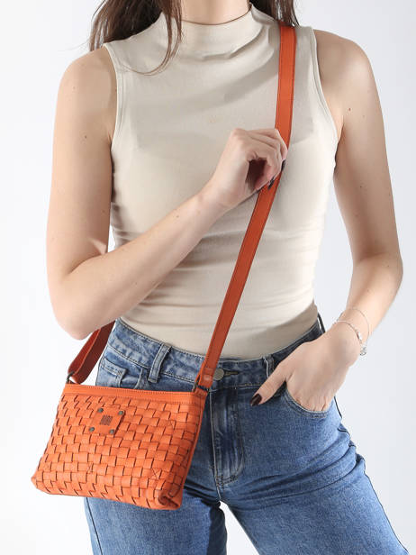 Sac Bandoulière Heritage Cuir Biba Orange heritage KA9 vue secondaire 1