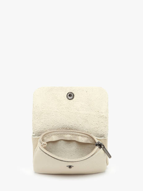 Coin Purse Leather Milano Beige caviar CA23092 other view 1