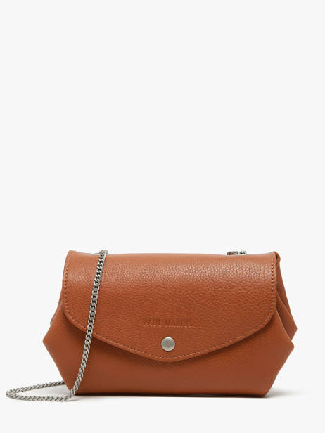 Sac Pochette Le Gustave Cuir Paul marius Marron vintage GUSTAVEP