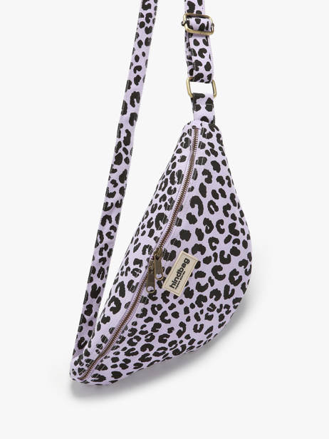 Sac Banane Hindbag Violet leopard LE vue secondaire 2