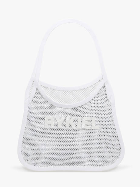 Rhinestone Rykiel Mesh Bag Sonia rykiel White strass AC34MA47