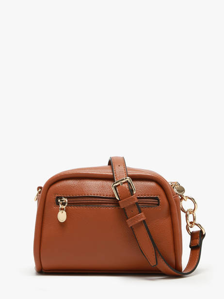 Sac Bandoulière Raphia Papier Lulu castagnette Marron raphia YAUCOURT vue secondaire 4