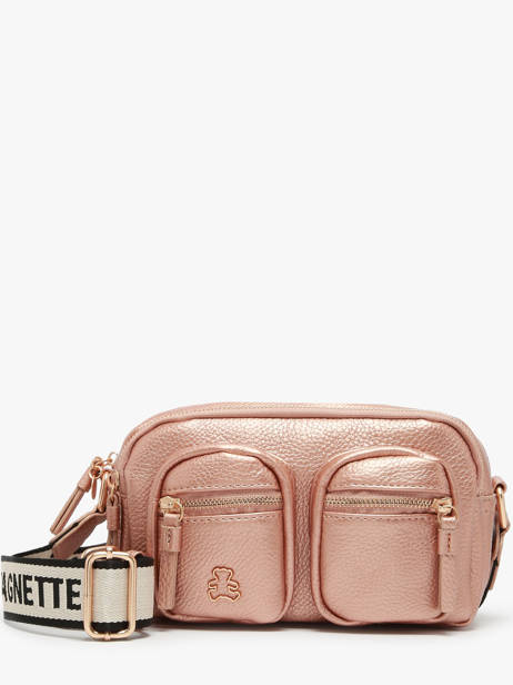 Sac Bandoulière City Lulu castagnette Rose city YANN