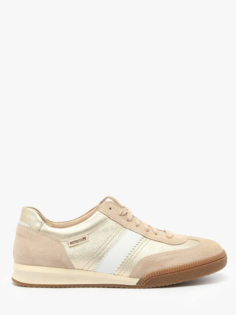 Sneakers Witney En Cuir Mephisto Or women P5147341