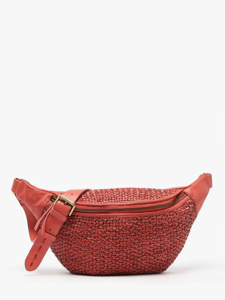 Belt Bag Biba Red leather BRI5L