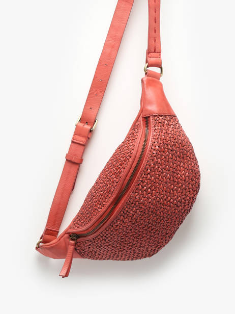Belt Bag Biba Red leather BRI5L other view 2