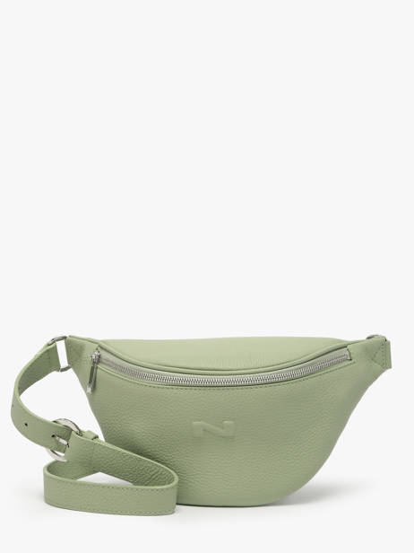 Sac Banane Small Derby Cuir Nathan baume Vert n city 25
