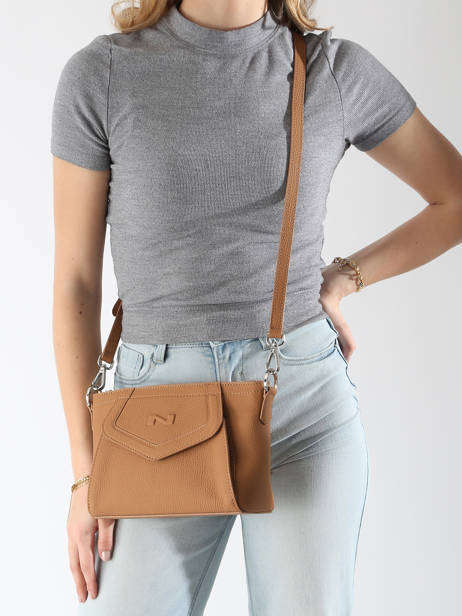 Leather Vanilla Crossbody Bag Nathan baume Brown candy 7 other view 1