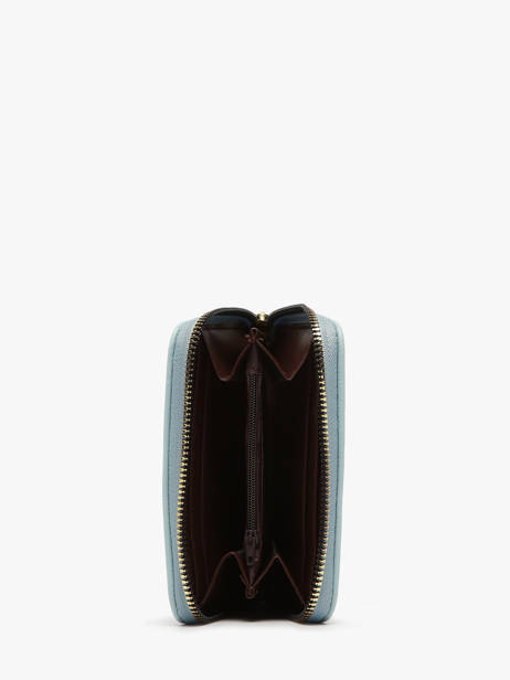Coin Purse Button Miniprix Blue safiano 78SM2666 other view 1