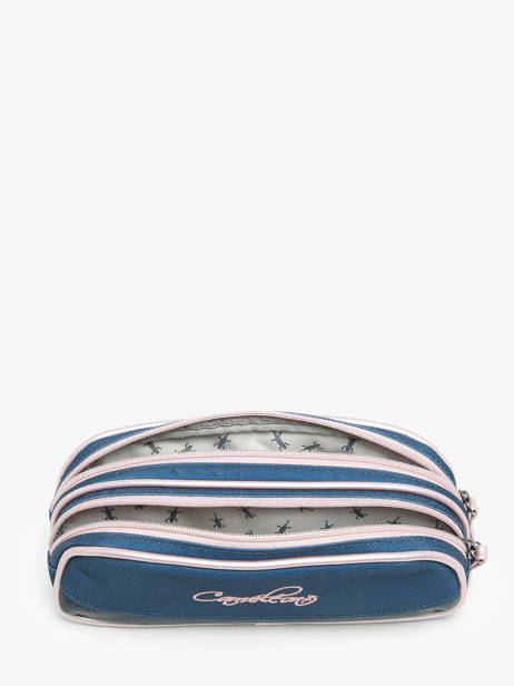 Trousse Fille 2 Compartiments Cameleon Bleu vintage fantasy PBVGTROU vue secondaire 1