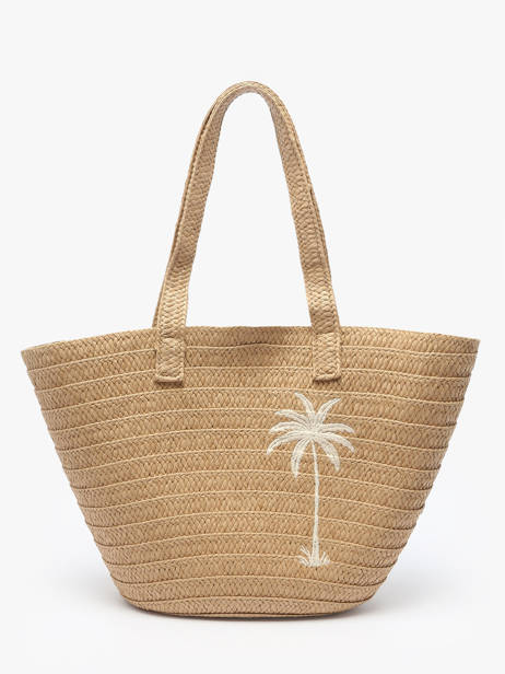 Sac Porté épaule Luisa Raphia Pieces Beige luisa 17155923